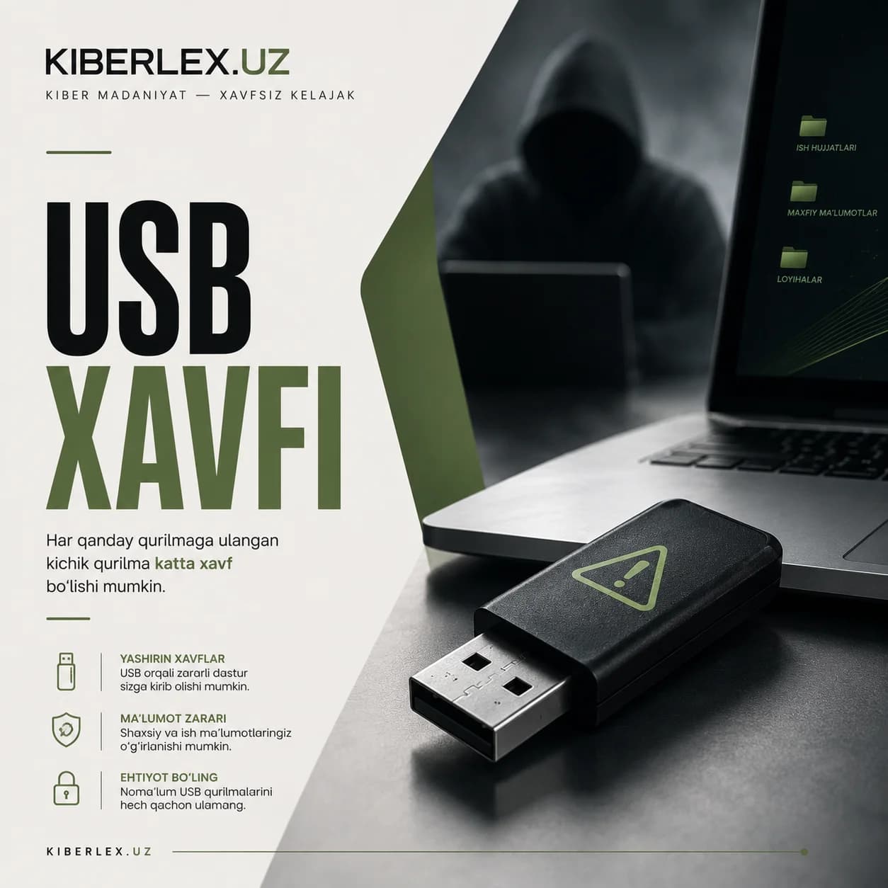 Yerda yotgan USB flesh — ehtimol kimningdir qasddan tashlab ketgan tuzog'i.